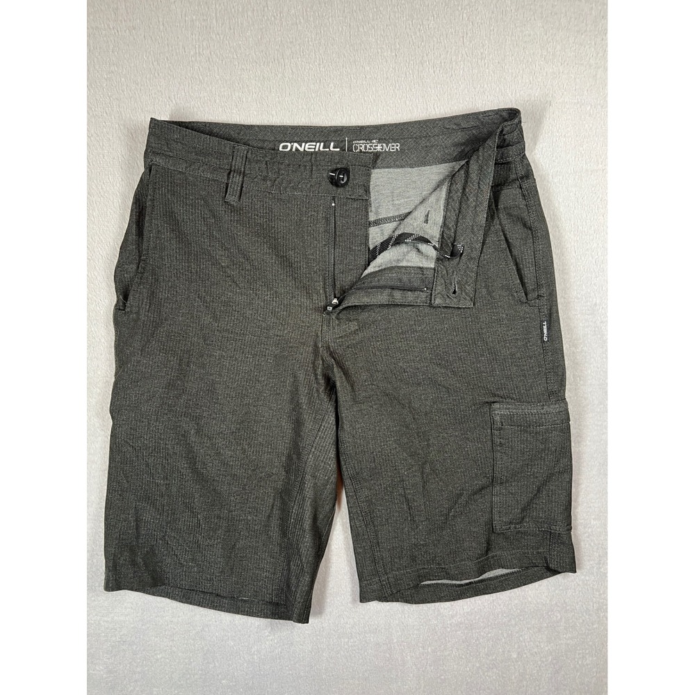 ONeill Crossover Mens Hybrid Shorts Charcoal Grey Size 30